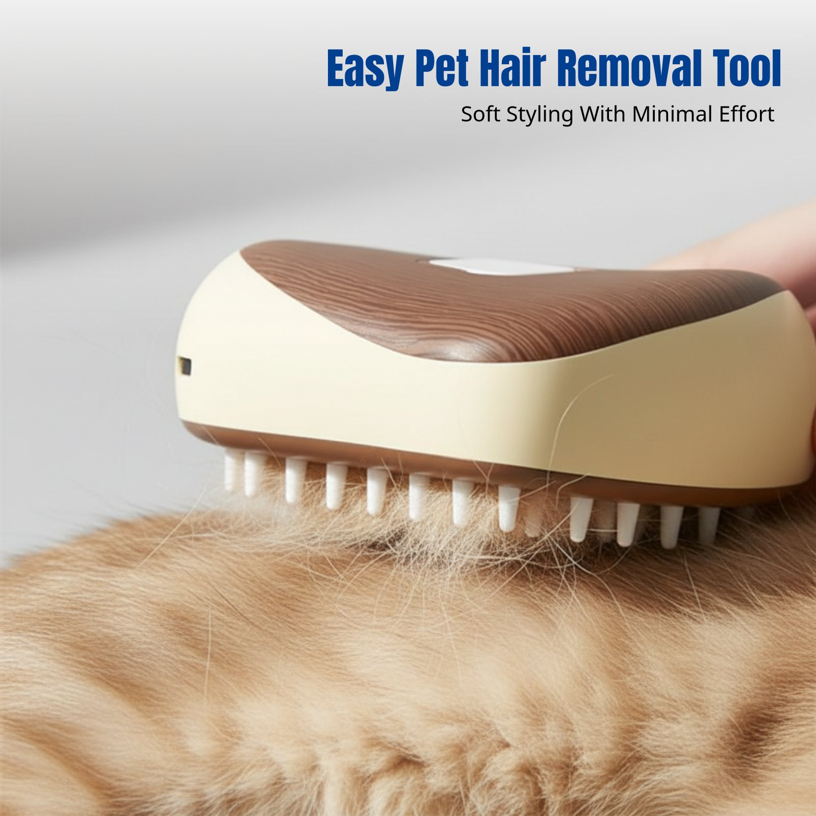 Pet Hair Remover Brush - Sisir Hewan Peliharaan Semprot Uap, Sikat
