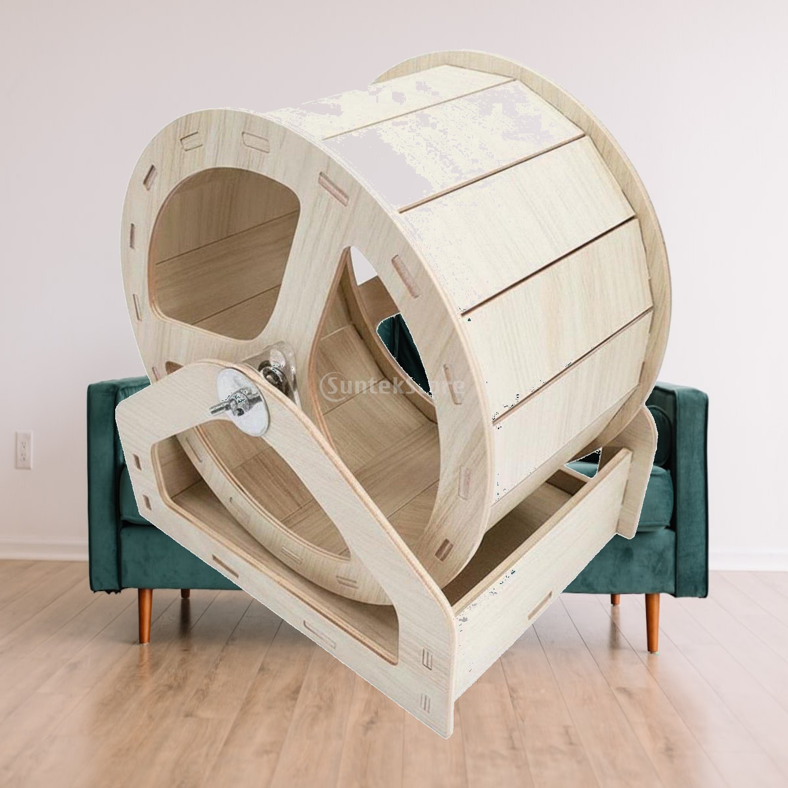 Hamster Cage Wheel - Roda Lari Hamster Tahan Air Kayu
