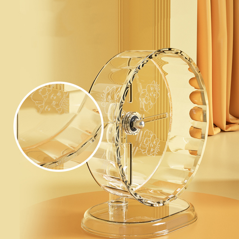 Hamster Cage Wheel - Roda Kandang Hamster Akrilik Transparan Anti