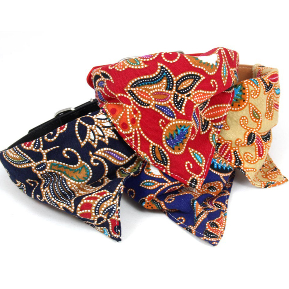 Dog Bandana Scarf - 2 Buah Aksesori Kucing Cantik, Bib