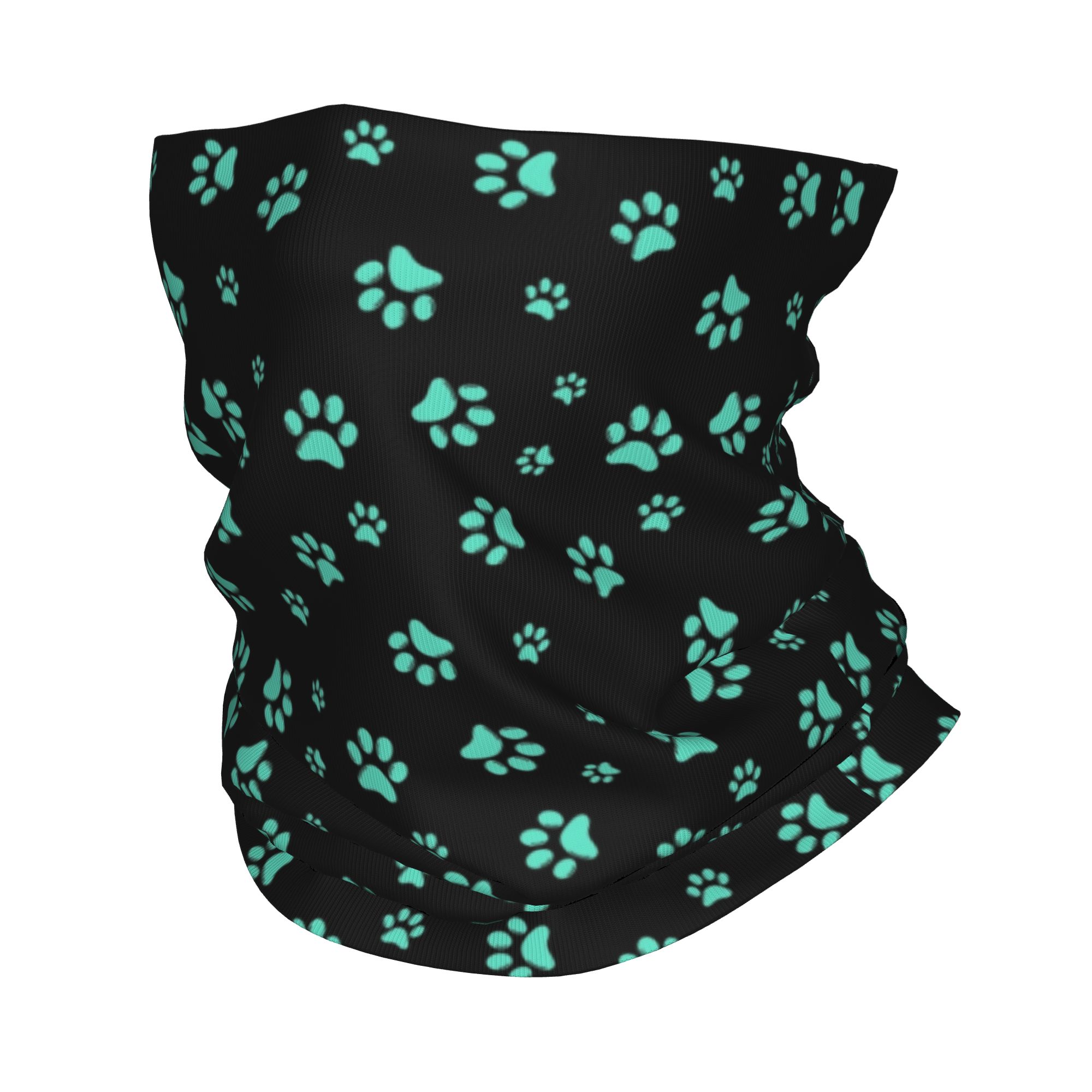 Dog Bandana Scarf - Bandana Leher Motif Jejak Kaki Anjing