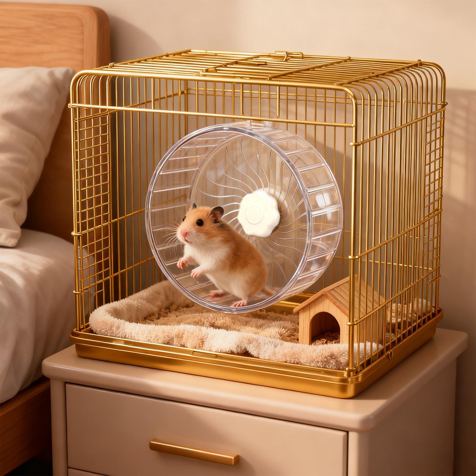 Roda Lari Hamster Transparan L - Hamster Cage Wheel ulasan dan harga