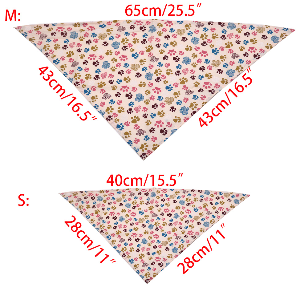 60 Buah 100% Katun Bandana Anj - Dog Bandana Scarf ulasan dan harga