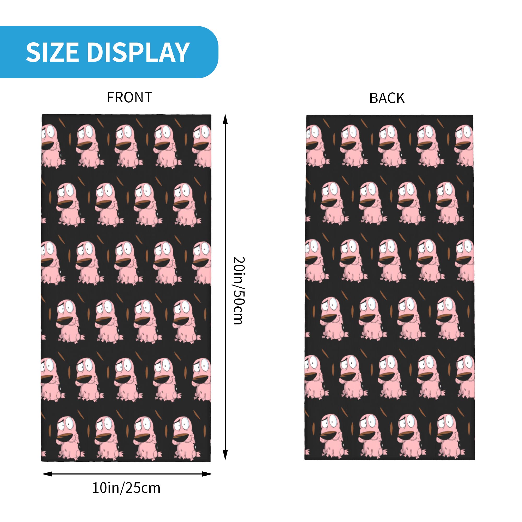 Penutup Kepala & Leher Motif K - Dog Bandana Scarf ulasan dan harga