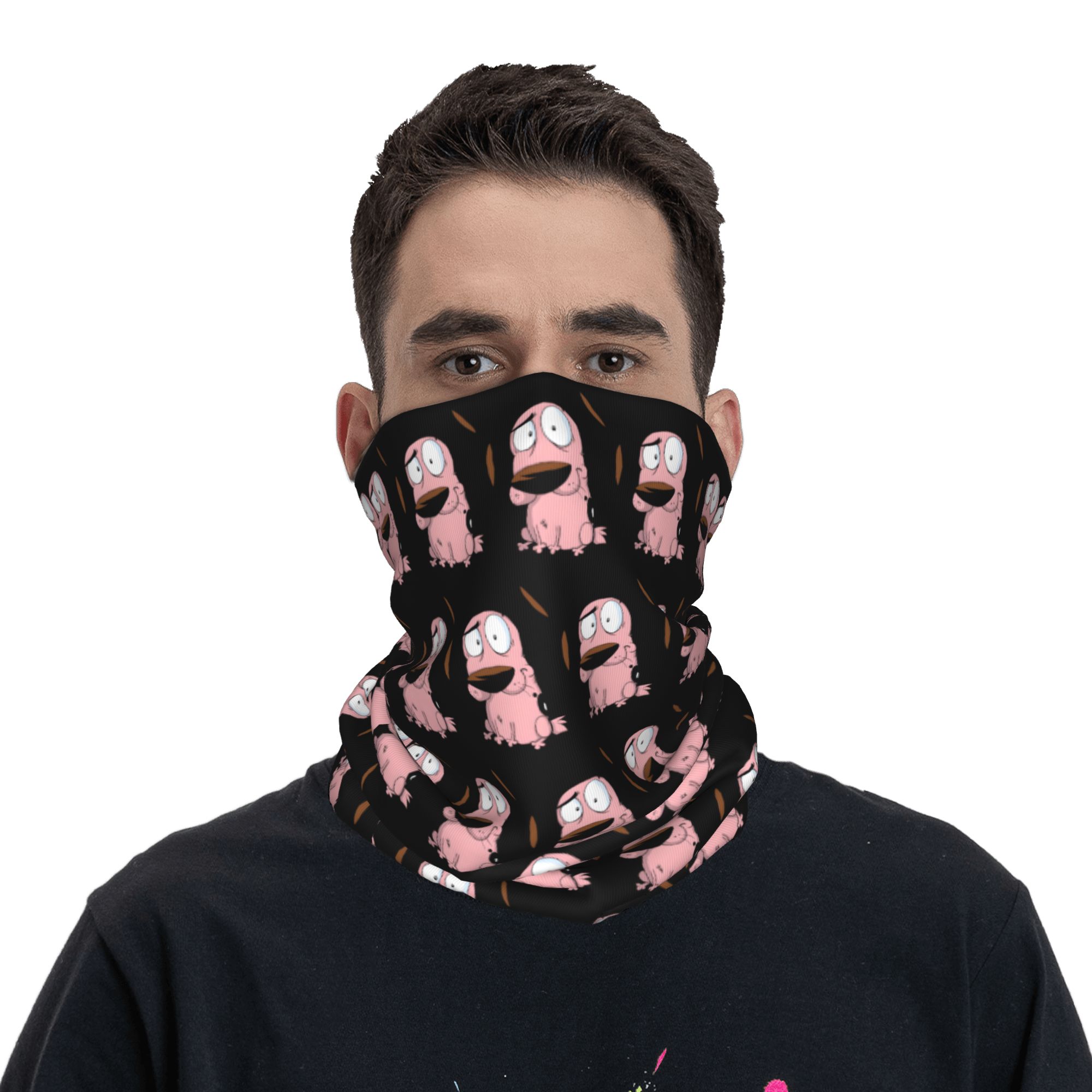 Penutup Kepala & Leher Motif K - Dog Bandana Scarf ulasan dan harga