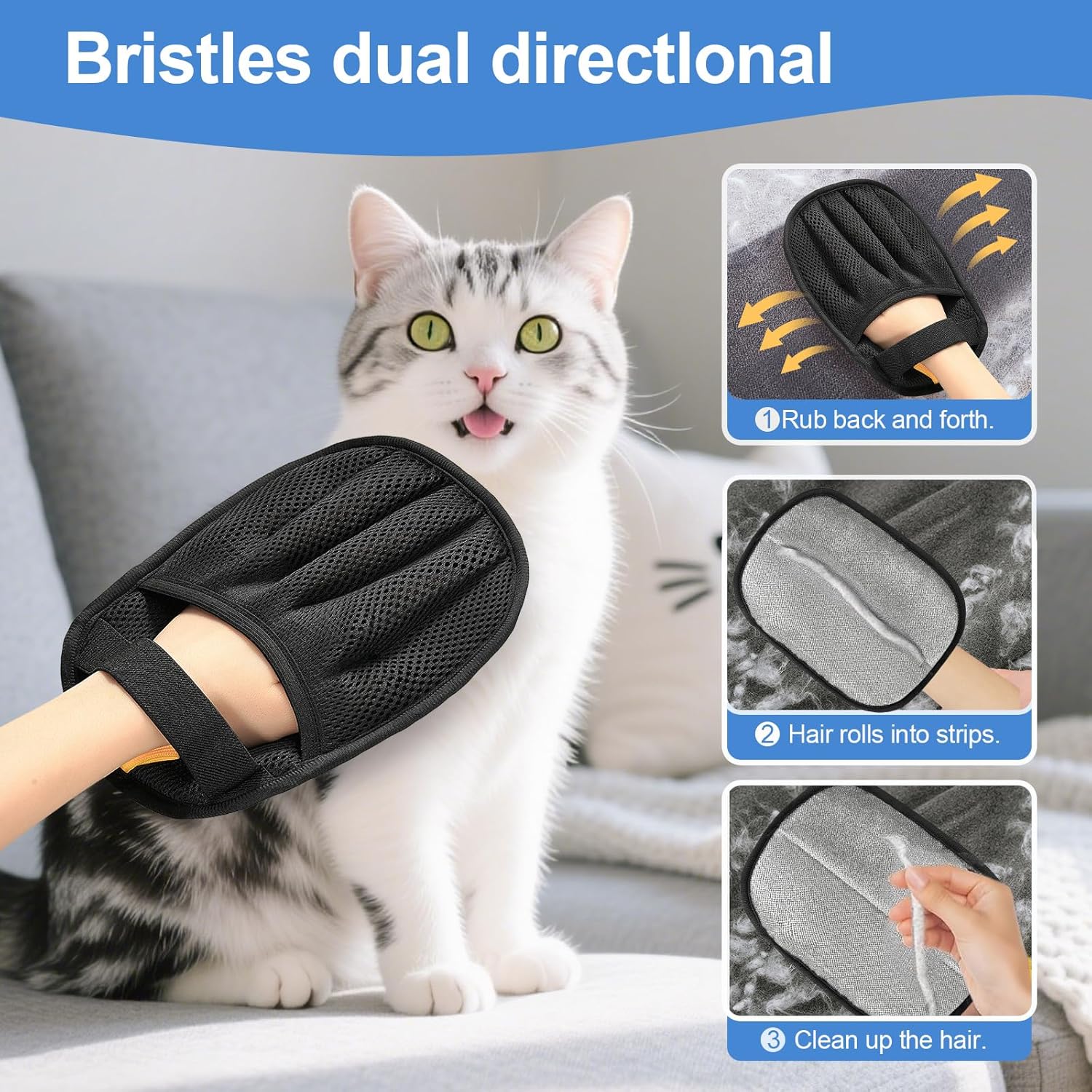 2 Buah Sarung Tangan Penghilan - Pet Hair Remover Brush ulasan dan harga