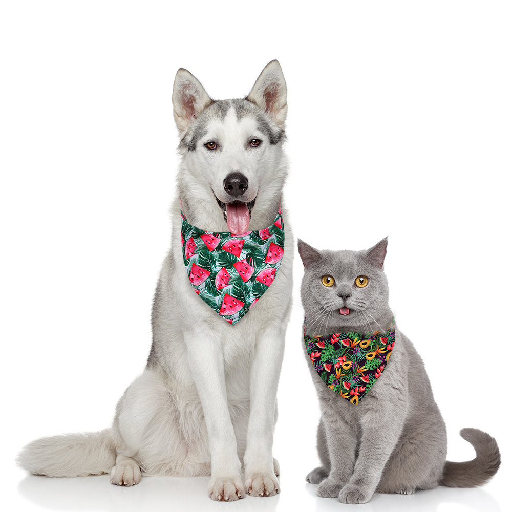 8 buah Bandana anjing gaya bua - Dog Bandana Scarf ulasan dan harga