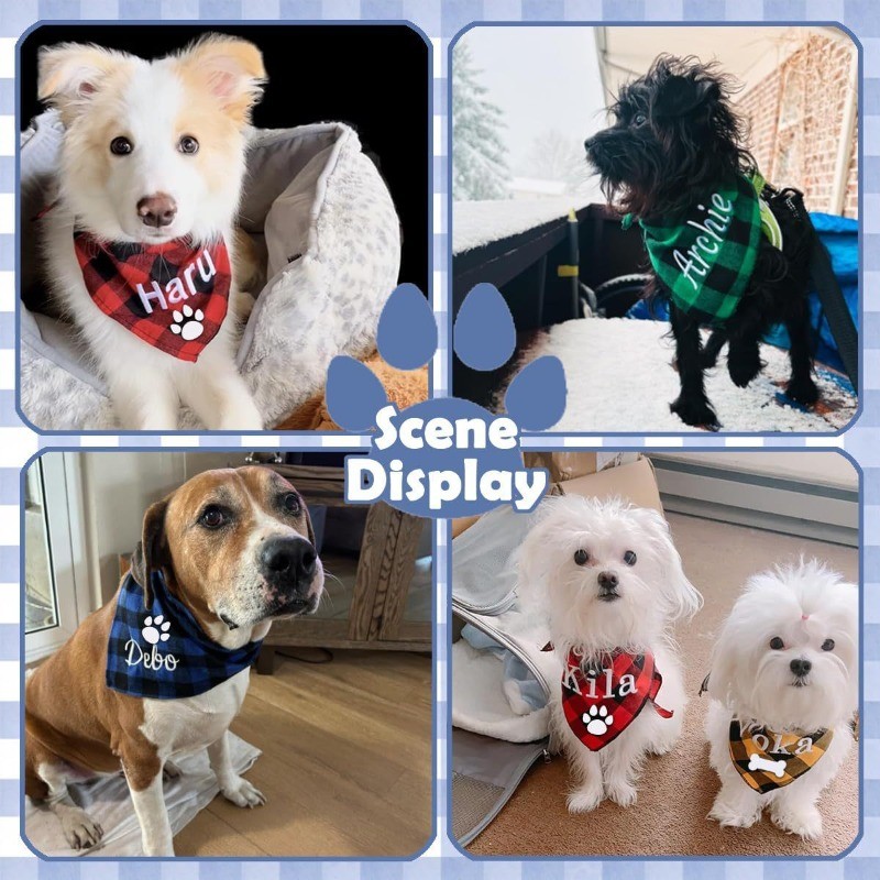 Bandana Bordir Nama Anjing, Sy - Dog Bandana Scarf ulasan dan harga