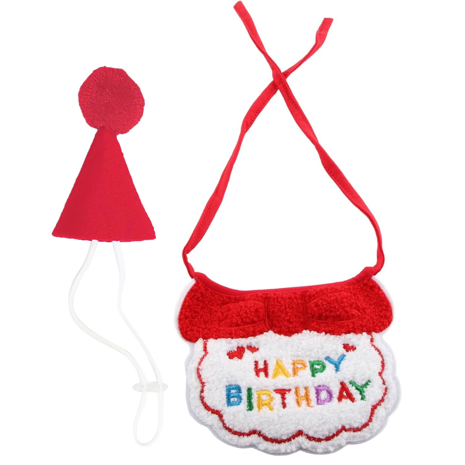 2Pcs Bandana Syal Ulang Tahun  - Dog Bandana Scarf ulasan dan harga