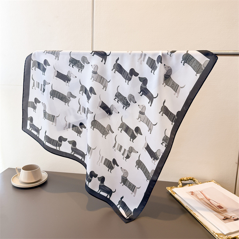Syal Persegi Motif Anjing Katu - Dog Bandana Scarf ulasan dan harga