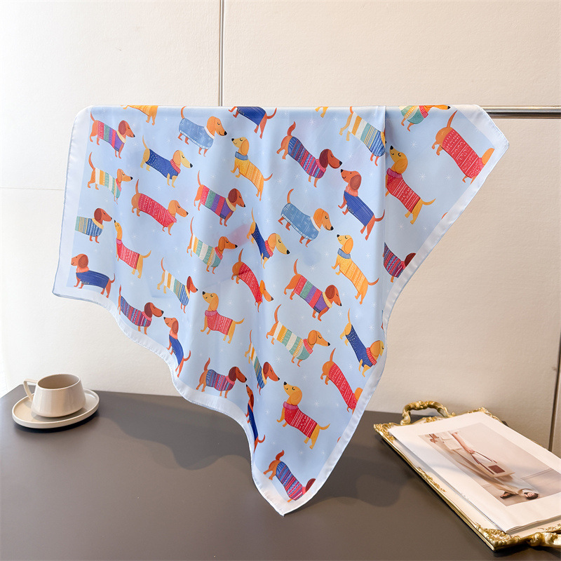 Syal Persegi Motif Anjing Katu - Dog Bandana Scarf ulasan dan harga