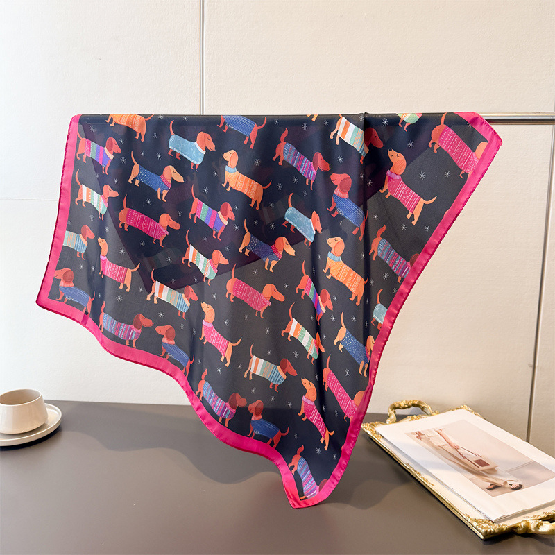 Syal Persegi Motif Anjing Katu - Dog Bandana Scarf ulasan dan harga
