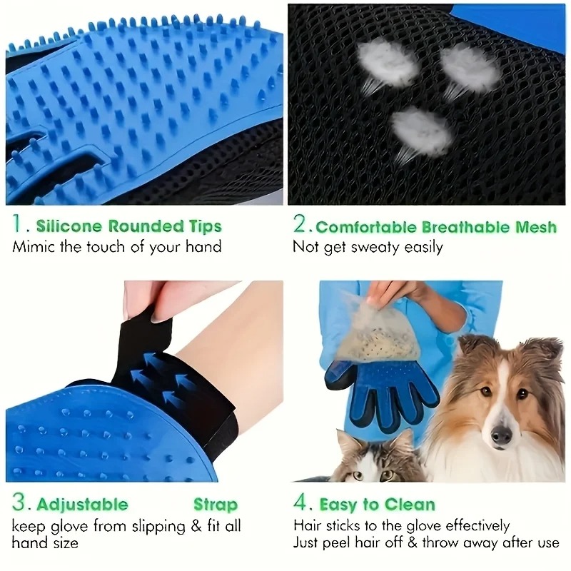 Sarung Tangan Sisir Bulu Hewan - Pet Hair Remover Brush ulasan dan harga